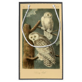 Snowy Owl Audubon Bird Artwork Klein Cadeauzakje (Achterkant)