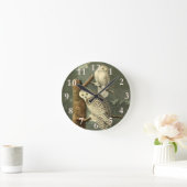 Snowy Owl Audubon Bird Artwork Ronde Klok (Huis)