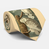 Snowy Owl Audubon Bird Artwork Stropdas (Opgerold)
