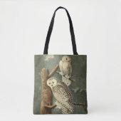Snowy Owl Audubon Bird Artwork Tote Bag (Voorkant)