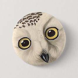 Snowy Owl - Audubon Fine Birds America Ronde Button 5,7 Cm