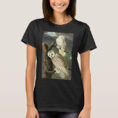 Snowy Owl - Audubon Fine  Birds America T-shirt (Voorkant)