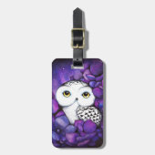 Snowy Owl Bagagelabel (Voorkant verticaal)