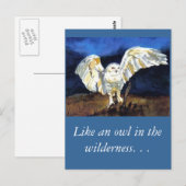 Snowy Owl beroemd gemaakt door Paula Atwell Briefkaart (Voorkant / Achterkant)