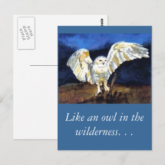 Snowy Owl beroemd gemaakt door Paula Atwell Briefkaart (Voorkant / Achterkant)