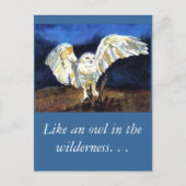Snowy Owl beroemd gemaakt door Paula Atwell Briefkaart (Voorkant)
