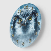 Snowy Owl Big Eyes Grote Klok (Hoek)
