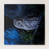 Snowy Owl bij nacht Legpuzzel (Verticaal)