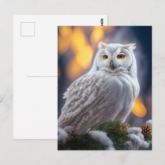 Snowy Owl Briefkaart (Voorkant / Achterkant)