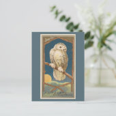 Snowy Owl Briefkaart (Staand voorkant)