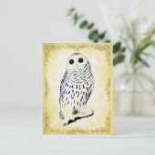 Snowy Owl Briefkaart (Staand voorkant)