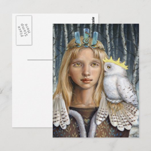 Snowy Owl Briefkaart (Voorkant / Achterkant)