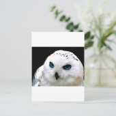 Snowy Owl Briefkaart (Staand voorkant)