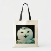 Snowy Owl Budget Canvas Tas (Voorkant)