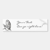  Snowy Owl Bumpersticker (Voorkant)