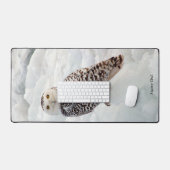 Snowy Owl bureaumat (Keyboard & Muis)