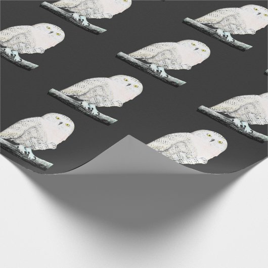 Snowy Owl Cadeaupapier (Hoek)