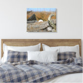 Snowy Owl Canvas Afdruk (Insitu (Slaapkamer))