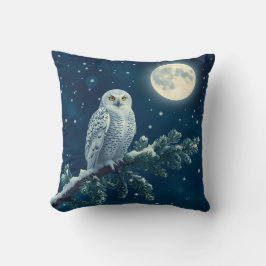 Snowy Owl Christmas Kussen
