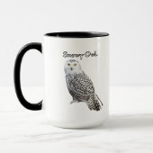 Snowy Owl Coffee Mok (Links)