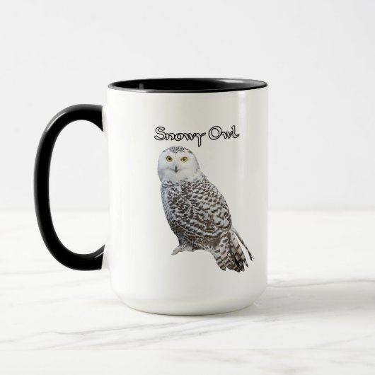 Snowy Owl Coffee Mok (Links)