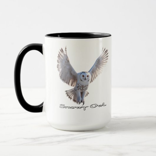 Snowy Owl Coffee Mok (Links)