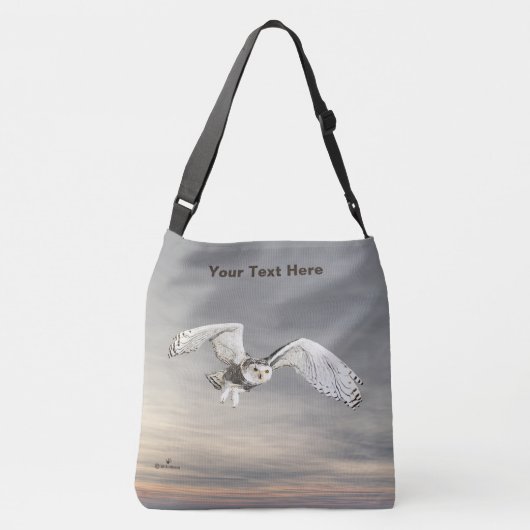 Snowy Owl Crossbody Tas (Achterkant)