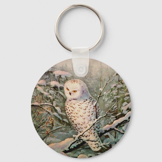 SNOWY OWL door SHARON SHARPE Sleutelhanger (Voorkant)
