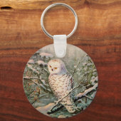 SNOWY OWL door SHARON SHARPE Sleutelhanger (Voorkant)
