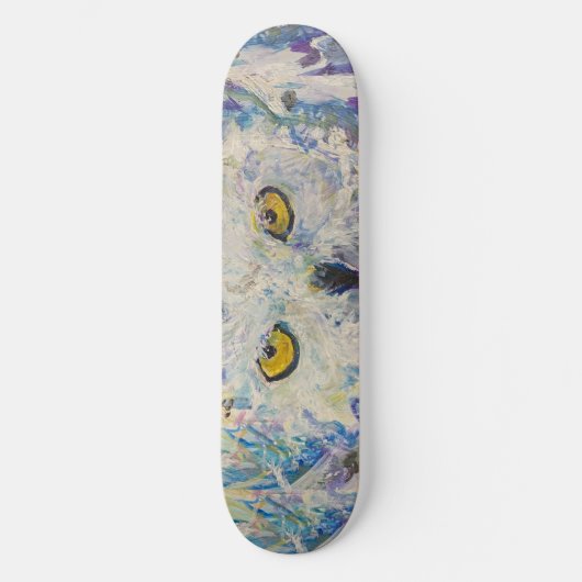 Snowy Owl Eyes Knowledge Animal Maureen Girard Persoonlijk Skateboard (Voorkant)
