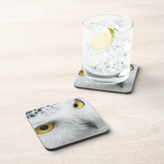 Snowy Owl Eyes Onderzetter (Rechterzijde)