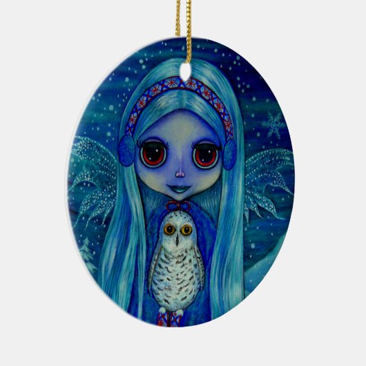 Snowy Owl Fairy Ornament (Rechts)