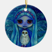 Snowy Owl Fairy Ornament (Voorkant)