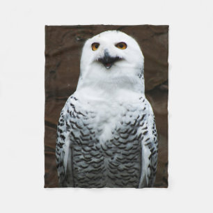 Snowy Owl fbcn Fleece Deken