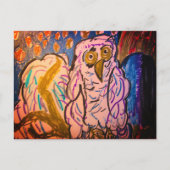 Snowy Owl Forest Mok Teapot Briefkaart (Voorkant)