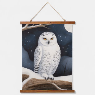 Snowy Owl Hangend Wandkleed