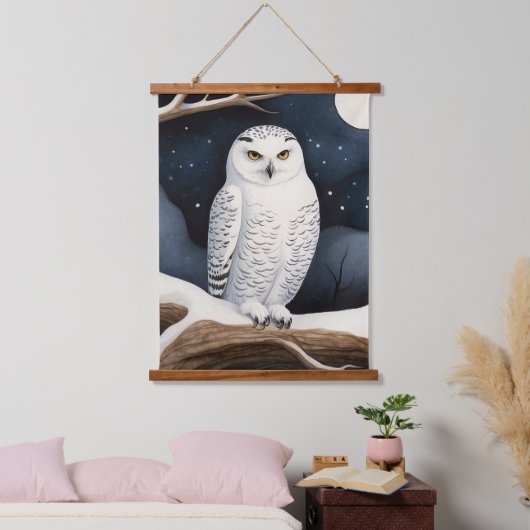 Snowy Owl Hangend Wandkleed (Slaapkamer)