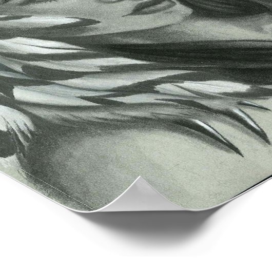 Snowy Owl Head Dress Poster (Hoek)