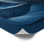 Snowy Owl in Moonlight Poster (Hoek)