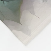 Snowy Owl in Moonlit Winter Garden Fleece Deken (Hoek)