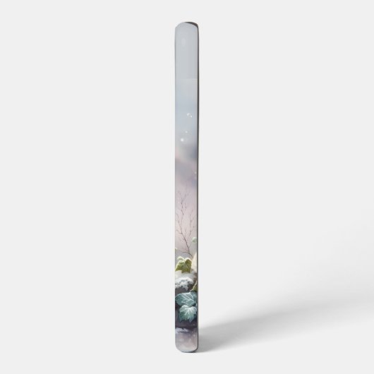 Snowy Owl in Moonlit Winter Garden Samsung Galaxy Hoesje (Linkerkant)