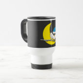 Snowy Owl in New Moon Winter Night Reisbeker (Voorkant links)