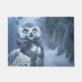 Snowy Owl in Winter Deurmat (Voorkant)