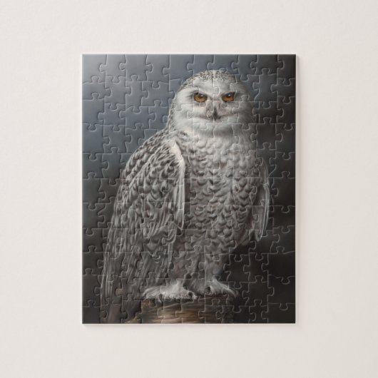 Snowy Owl Jigzaag Puzzle Legpuzzel (Verticaal)