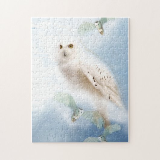 Snowy Owl jigzaagpuzzel Legpuzzel (Verticaal)