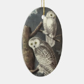 Snowy Owl, John Audubon Keramisch Ornament (Rechts)