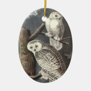 Snowy Owl, John Audubon Keramisch Ornament