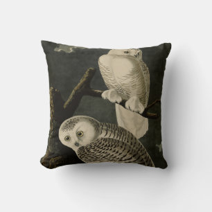 Snowy Owl, John James Audubon's Birds of America Kussen