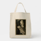 Snowy Owl, John James Audubon's Birds of America Tote Bag (Achterkant)