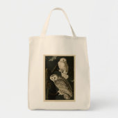 Snowy Owl, John James Audubon's Birds of America Tote Bag (Voorkant)